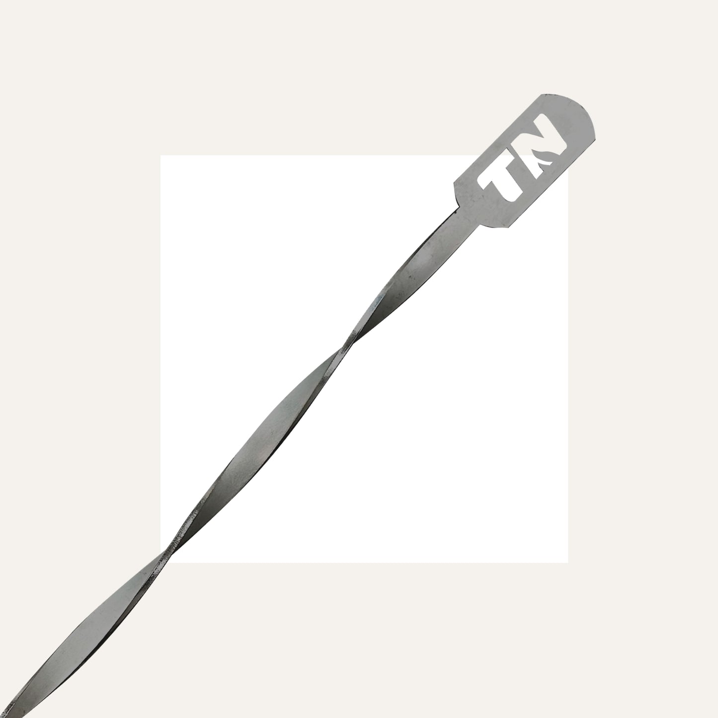 Tisonnier pour foyer extérieur en acier inoxydable