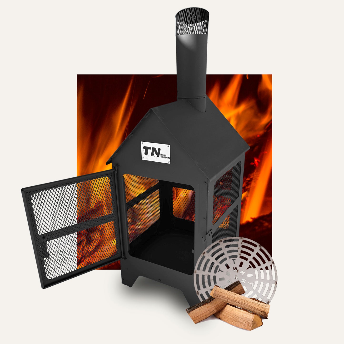 Foyer extérieur Série C - 24 pouces